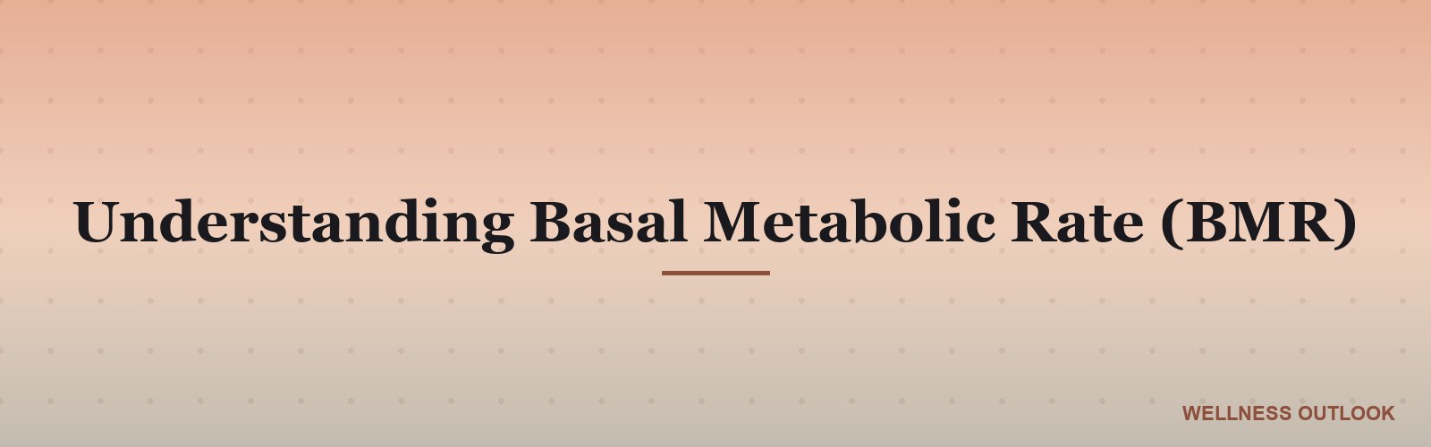 Understanding Basal Metabolic Rate (BMR)