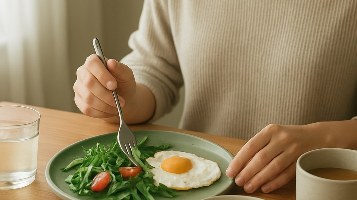 Major Study Finds Early Breakfast and Longer Overnight Fasting Link to Lower BMI — illustration