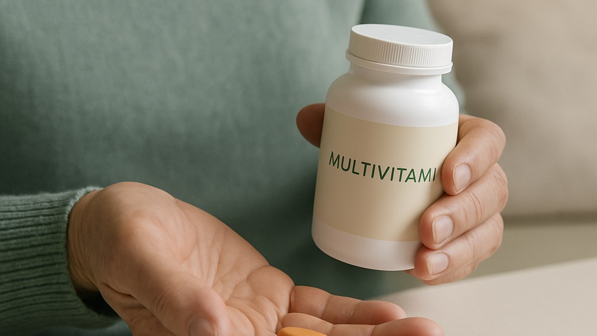 Daily Multivitamin Slows Biological Aging: Large RCT in Older Adults Shows Significant Results — illustration